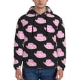 thumbnail image 1 of Lsque Cowboy Hat Pattern Casual Men's Hoodie,Hooded Sweatshirt with Kangaroo Pocket,Pullover Hoodie-Large, 1 of 7
