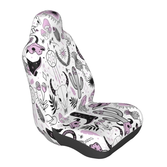 Lsque Cowboy Pattern Car Seat Covers for Front Seats , Waterproof Seat Covers for Cars, Sporty Front Seat Covers,Car Seat Cover Protector Front Seats