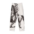 thumbnail image 1 of Lsque Cowboy Ride A Horse Print Men's Pajama Pants, Lounge Pant - Comfortable Home Wear,Elastic Waistband, Stylish Design-XX-Large, 1 of 9