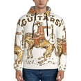 thumbnail image 1 of Lsque Cowboy Rodeo Guitar Pattern Casual Men's Hoodie,Hooded Sweatshirt with Kangaroo Pocket,Pullover Hoodie-X-Large, 1 of 7
