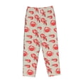thumbnail image 1 of Lsque Crab Lobster 1 Print Women's Pajama Pants, Lounge Pant - Comfortable Home Wear,Elastic Waistband, Stylish Design-Large, 1 of 9