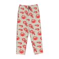 thumbnail image 1 of Lsque Crab Lobster 1 Print Women's Pajama Pants, Lounge Pant - Comfortable Home Wear,Elastic Waistband, Stylish Design-Small, 1 of 9