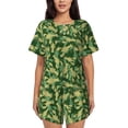 thumbnail image 1 of Lsque Crayfish Army Women's Short-Sleeved Pajama Set - 2 Piece Soft and Lightweight Sleepwear Set-4X-Large, 1 of 9
