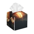thumbnail image 1 of Lsque Creative Poker Printed Tissue Box Cover Holder, Facial Paper Organizer Dispenser,Square with Bottom Belt, PVC Leather Decorative Organizer, 1 of 8