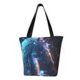 thumbnail image 1 of Lsque Crystal Pattern White Horse Pattern Beach Tote,Shoulder Handbag,Spacious Tote Bag,Lightweight Travel Bag,Versatile Shopping Bag, 1 of 6