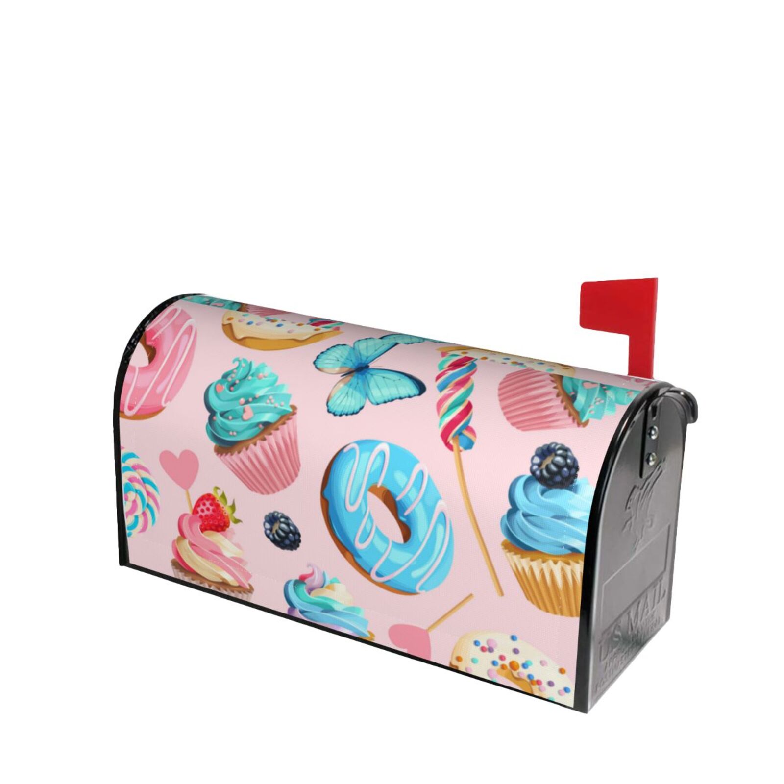 Lsque Cupcakes and Donuts Mailbox Cover Standard Size Mailbox