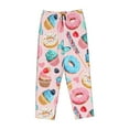 thumbnail image 1 of Lsque Cupcakes and Donuts Print Women's Pajama Pants, Lounge Pant - Comfortable Home Wear,Elastic Waistband, Stylish Design-Large, 1 of 9