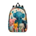 thumbnail image 1 of Lsque Cute Animal Party Pattern Canvas Daypack, Durable Backpack, High-quality Versatile Backpack,Vintage Compact Backpack-Small, 1 of 6