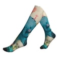 thumbnail image 1 of Lsque Cute Animal Party Pattern Sport Compression Socks for Men & Women 15-20 mmHg Knee High Nurse Pregnant Running Medical and Travel Athletic, 1 of 6
