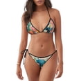 thumbnail image 1 of Lsque Cute Animal Party Pattern Women Two Piece Swimsuit Sexy Swimwear Halter String Triangle Bikini Sets, 1 of 6