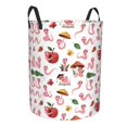 thumbnail image 1 of Lsque Cute Animal pattern Laundry Hamper Basket, Tall Woven Rope Hamper Basket for Clothes, Lightweight Storage Basket, Collapsible Waterproof-Medium, 1 of 8