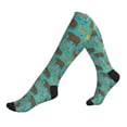 thumbnail image 1 of Lsque Cute Animals Pattern Sport Compression Socks for Men & Women 15-20 mmHg Knee High Nurse Pregnant Running Medical and Travel Athletic, 1 of 6