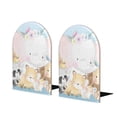 thumbnail image 1 of Lsque Cute Animals Printed Wood Bookends,Non-Skid Bookend for Shelves,Heavy Duty Support Bookends,Non-Slip Foam Pads for Office, Home, and Library,1 Pair, 1 of 8