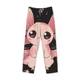 thumbnail image 1 of Lsque Cute Axolotl Sakura Blossoms B Print Men's Pajama Pants, Lounge Pant - Comfortable Home Wear,Elastic Waistband, Stylish Design-Large, 1 of 9