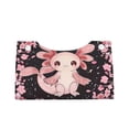thumbnail image 1 of Lsque Cute Axolotl Sakura Blossoms Printed Long Tissue Box Cover Holder, Facial Paper Organizer Dispenser,Triangle with Bottom Belt, PVC Leather Decorative Organizer, 1 of 9