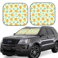thumbnail image 1 of Lsque Cute Baby Lion 2 PCS Windshield Sun Shade | CarFoldable Window Covers | Car Accessories Reflect UV for Universal Cars SUV Truck | Medium, 1 of 7