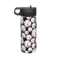 thumbnail image 1 of Lsque Cute Baseball Pattern 18oz Sports Insulated Kettle With Straw Insulated Water Bottle Insulated Tumbler For Men Womans Sports Insulated Kettle, 1 of 8