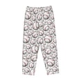 thumbnail image 1 of Lsque Cute Baseball Print Women's Pajama Pants, Lounge Pant - Comfortable Home Wear,Elastic Waistband, Stylish Design-Medium, 1 of 9