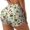 thumbnail image 1 of Lsque Cute Bear Pattern High Waisted Biker Shorts for Women-Tummy Control Fitness Athletic Workout Running Yoga Gym Shorts,Moisture-Wicking-, 1 of 9