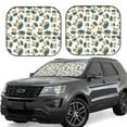 thumbnail image 1 of Lsque Cute Bunny 2 PCS Windshield Sun Shade | CarFoldable Window Covers | Car Accessories Reflect UV for Universal Cars SUV Truck | Small, 1 of 7