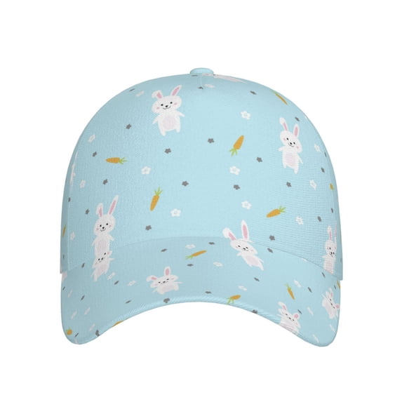Lsque Cute Bunny Baseball Cap Trucker Low Profile Hat Golf Dad Hat Adjustable Original Classic Unconstructed Plain Cap Men Women