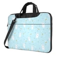 thumbnail image 1 of Lsque Cute Bunny Pattern Laptop Bag – Portable & Slim Single-Shoulder Computer Case with Adjustable Strap, Protective, Lightweight for 13”/14”/15.6” Laptops, 1 of 8