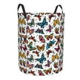 thumbnail image 1 of Lsque Cute Butterfly pattern Laundry Hamper Basket, Tall Woven Rope Hamper Basket for Clothes, Lightweight Storage Basket, Collapsible Waterproof-Medium, 1 of 8