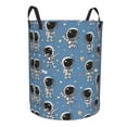thumbnail image 1 of Lsque Cute Cartoon Astronaut pattern Laundry Hamper Basket, Tall Woven Rope Hamper Basket for Clothes, Lightweight Storage Basket, Collapsible Waterproof-Small, 1 of 8