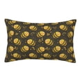 thumbnail image 1 of Lsque Cute Cartoon Bees Pattern Pillow Case – Soft & Cozy Throw Pillow Cover, Hypoallergenic Cushion Case for Sleeping Women with Envelope Closure-20"x30", 1 of 6