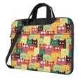 thumbnail image 1 of Lsque Cute Cartoon Cat Pattern Laptop Bag – Portable & Slim Single-Shoulder Computer Case with Adjustable Strap, Protective, Lightweight for 13”/14”/15.6” Laptops, 1 of 8