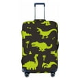 thumbnail image 1 of Lsque Cute Cartoon Dinosaurs Green Silhouette Printed Luggage Cover, Travel Luggage Protector,Scratch and Dirt Resistant, Fits 18-32 Inch Luggage - Large, 1 of 9