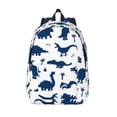 thumbnail image 1 of Lsque Cute Cartoon Dinosaurs Pattern Canvas Daypack, Durable Backpack, High-quality Versatile Backpack,Vintage Compact Backpack-Medium, 1 of 6