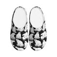 thumbnail image 1 of Lsque Cute Cartoon Polar Bear Pattern Womens Comfort Cotton on Scuff With Memory Foam and Anti-skid Sole Slipper-44/45, 1 of 7