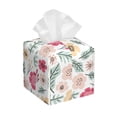 thumbnail image 1 of Lsque Cute Cartoon Sloth Printed Tissue Box Cover Holder, Facial Paper Organizer Dispenser,Square with Bottom Belt, PVC Leather Decorative Organizer, 1 of 8