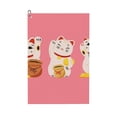 thumbnail image 1 of Lsque Cute Cat Premium Golf Towel - Ultra Absorbent and Quick Drying Microfiber Towel with Carabiner - Gift for Men -24" X 16", 1 of 8