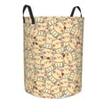 thumbnail image 1 of Lsque Cute Cats 4 pattern Laundry Hamper Basket, Tall Woven Rope Hamper Basket for Clothes, Lightweight Storage Basket, Collapsible Waterproof-Small, 1 of 8