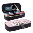 thumbnail image 1 of Lsque Cute Cats Printed Big Capacity PU Leather Pencil Case Large Pencil Pouch Stationery Pen Bag Pencil Holder for Teen, 1 of 6