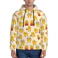 thumbnail image 1 of Lsque Cute Chicken Pattern Casual Men's Hoodie,Hooded Sweatshirt with Kangaroo Pocket,Pullover Hoodie-4X-Large, 1 of 7