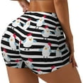 thumbnail image 1 of Lsque Cute Chicken Pattern High Waisted Biker Shorts for Women-Tummy Control Fitness Athletic Workout Running Yoga Gym Shorts,Moisture-Wicking-X-Large, 1 of 9