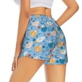 thumbnail image 1 of Lsque Cute Chickens and Flowers Printed Women's Running Shorts with Liner Pockets,Elastic Quick Dry Workout Athletic Gym Yoga Shorts,Womens High Waist Shorts-X-Large, 1 of 9