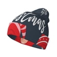 thumbnail image 1 of Lsque Cute Christmas Gnomes (2) Pattern Knitted Beanie, Unisex Winter Hat, Knit Hat Winter Beanies Thick Fisherman Beanies Cuffed Plain Skull Caps, 1 of 6