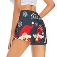 thumbnail image 1 of Lsque Cute Christmas Gnomes (2) Printed Women's Running Shorts with Liner Pockets,Elastic Quick Dry Workout Athletic Gym Yoga Shorts,Womens High Waist Shorts-Large, 1 of 9