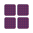 thumbnail image 1 of Lsque Cute Crabs Pattern 4" Drink Coasters Set of 4, PVC Leather Absorbent Coasters, Table Coaster Set Decorative Coffee Cup Coasters Housewarming Gift -Square, 1 of 6