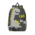 thumbnail image 1 of Lsque Cute Dinosaur Pattern Canvas Daypack, Durable Backpack, High-quality Versatile Backpack,Vintage Compact Backpack-Medium, 1 of 6