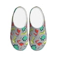 thumbnail image 1 of Lsque Cute Dinosaur Pattern Womens Comfort Cotton on Scuff With Memory Foam and Anti-skid Sole Slipper-46/47, 1 of 7
