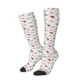 thumbnail image 1 of Lsque Cute Dinosaur Printed Crew Socks Men's Women's LightWeight Thin Casual Calf Socks ,Knee High Socks,Cotton Socks, 1 of 9
