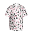 thumbnail image 1 of Lsque Cute Dinosaur pattern Hawaiian Shirt for Men, Unisex Summer Beach Casual Short Sleeve Button Down Shirts-X-Large, 1 of 9