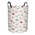 thumbnail image 1 of Lsque Cute Dinosaur pattern Laundry Hamper Basket, Tall Woven Rope Hamper Basket for Clothes, Lightweight Storage Basket, Collapsible Waterproof-Small, 1 of 8