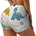 thumbnail image 1 of Lsque Cute Dinosaurs Pattern High Waisted Biker Shorts for Women-Tummy Control Fitness Athletic Workout Running Yoga Gym Shorts,Moisture-Wicking-X-Large, 1 of 9