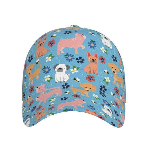 Lsque Cute Dog Baseball Cap Trucker Low Profile Hat Golf Dad Hat Adjustable Original Classic Unconstructed Plain Cap Men Women